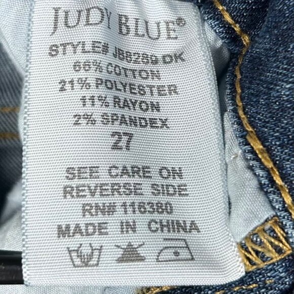 Judy Blue Relaxed Fit Size 27 Jeans Distressed Casual Stretch - Picture 4 of 5